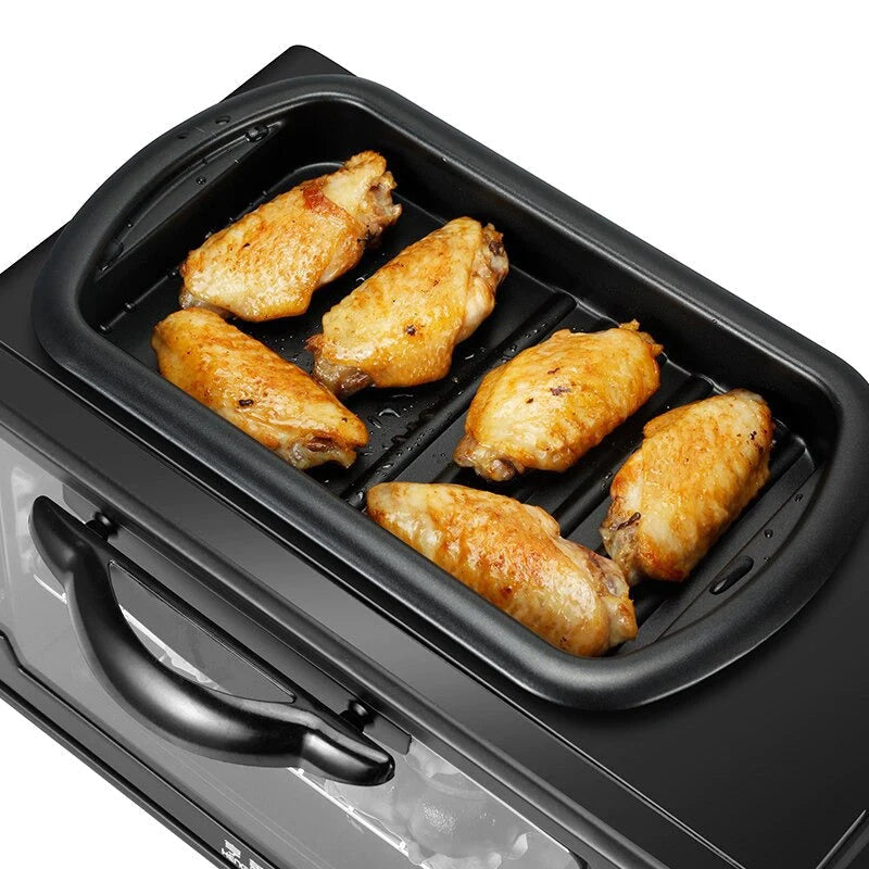 Dispozitiv 3in1 Pentru Micul Dejun, Cuptor, Grill si Filtru Cafea, Putere 1250W, Capacitate 9 Litri