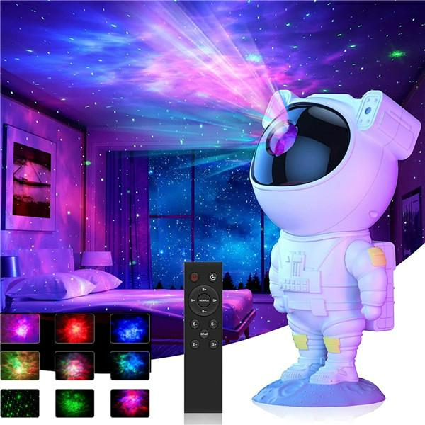 Proiector Laser Astronaut cu Joc de Lumini (Aurora Boreala si Stele) + TELECOMANDA inclusa