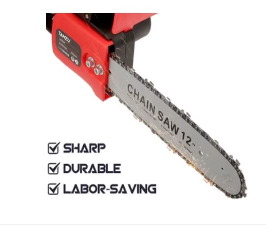 Drujba Electrica, Cu 2 x Lama 31 cm (12 INCH), 2 x Lant, 2 x Acumulator 48 V, Geanta De Transport CADOU