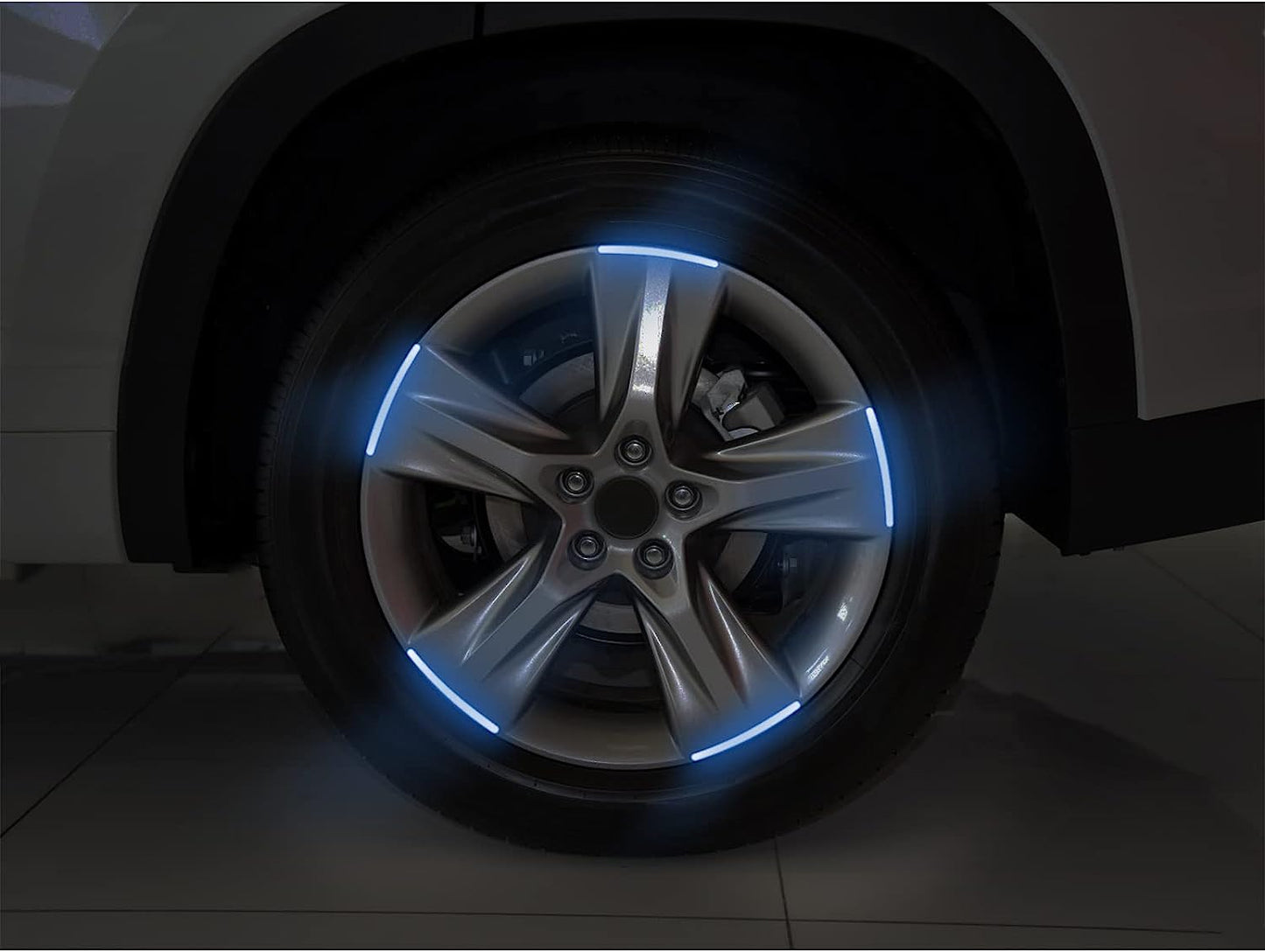Pachet Complet Auto: 1 x Set LED-uri H7 + 1 x Banda Auto 5m + 20 x Benzi Luminoase Roti