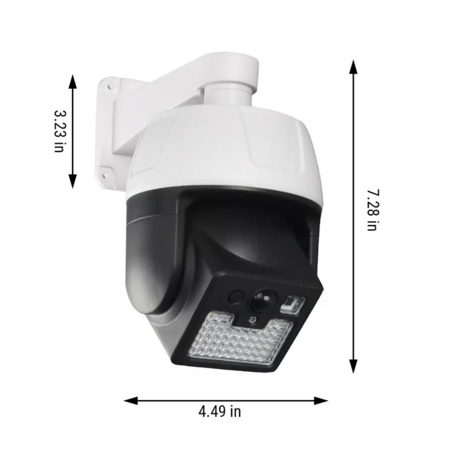 Set 1 + 1 Lampa cu Incarcare Solara, Tip Camera De Supraveghere, Control prin Telecomanda, Senzor De Miscare