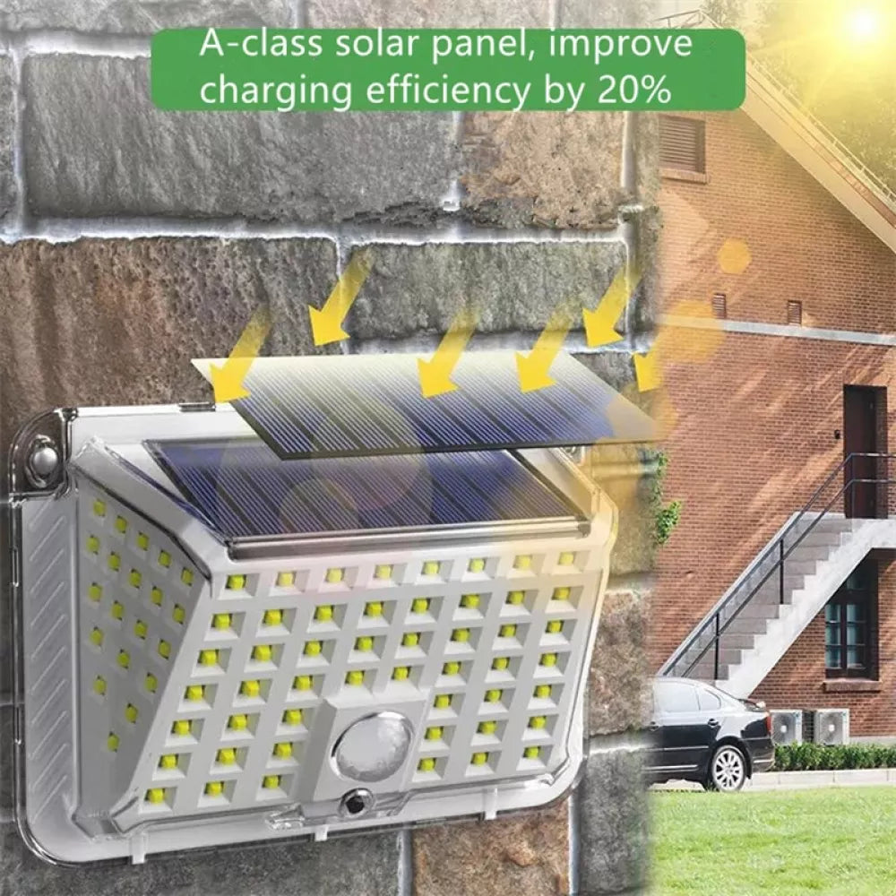 Set 8 Lampi Solare 80 LED, Luminozitate Puternica, 3 Moduri de Lumina, Protectie IP66