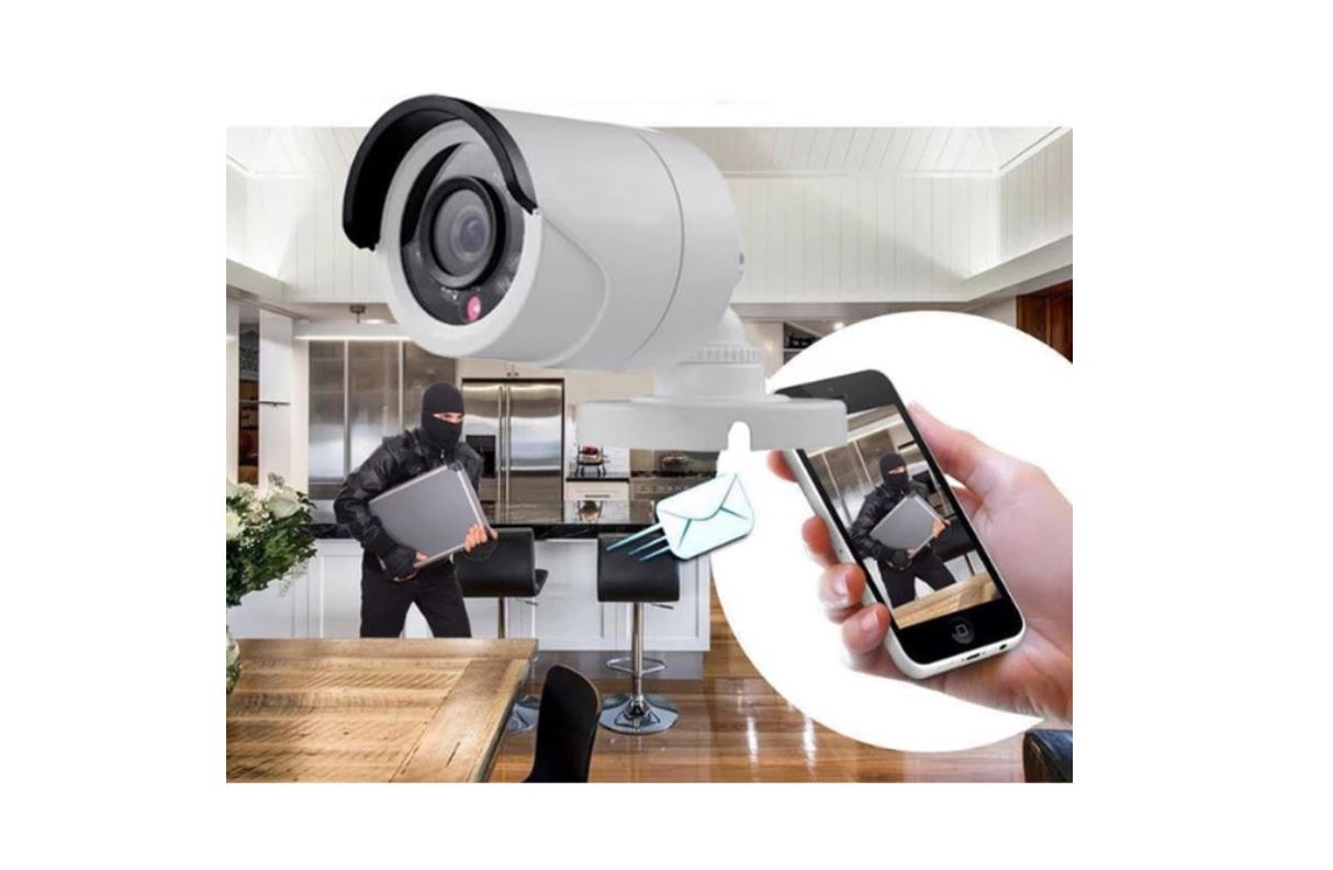 Sistem Supraveghere 8 Camere HD, Senzor Miscare, Conexiune PC/Telefon, Interior/Exterior + Hard Disk 500 GB CADOU