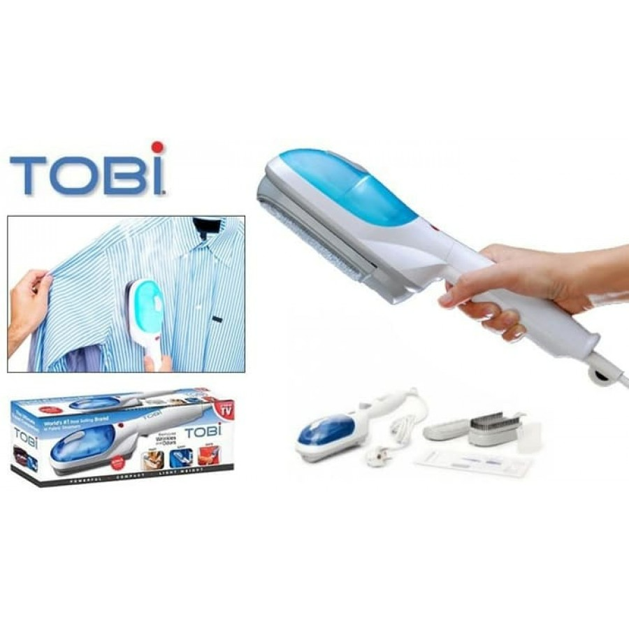 Fier de calcat vertical cu aburi portabil cu design ergonomic, 800W Tobi Travel Steamer