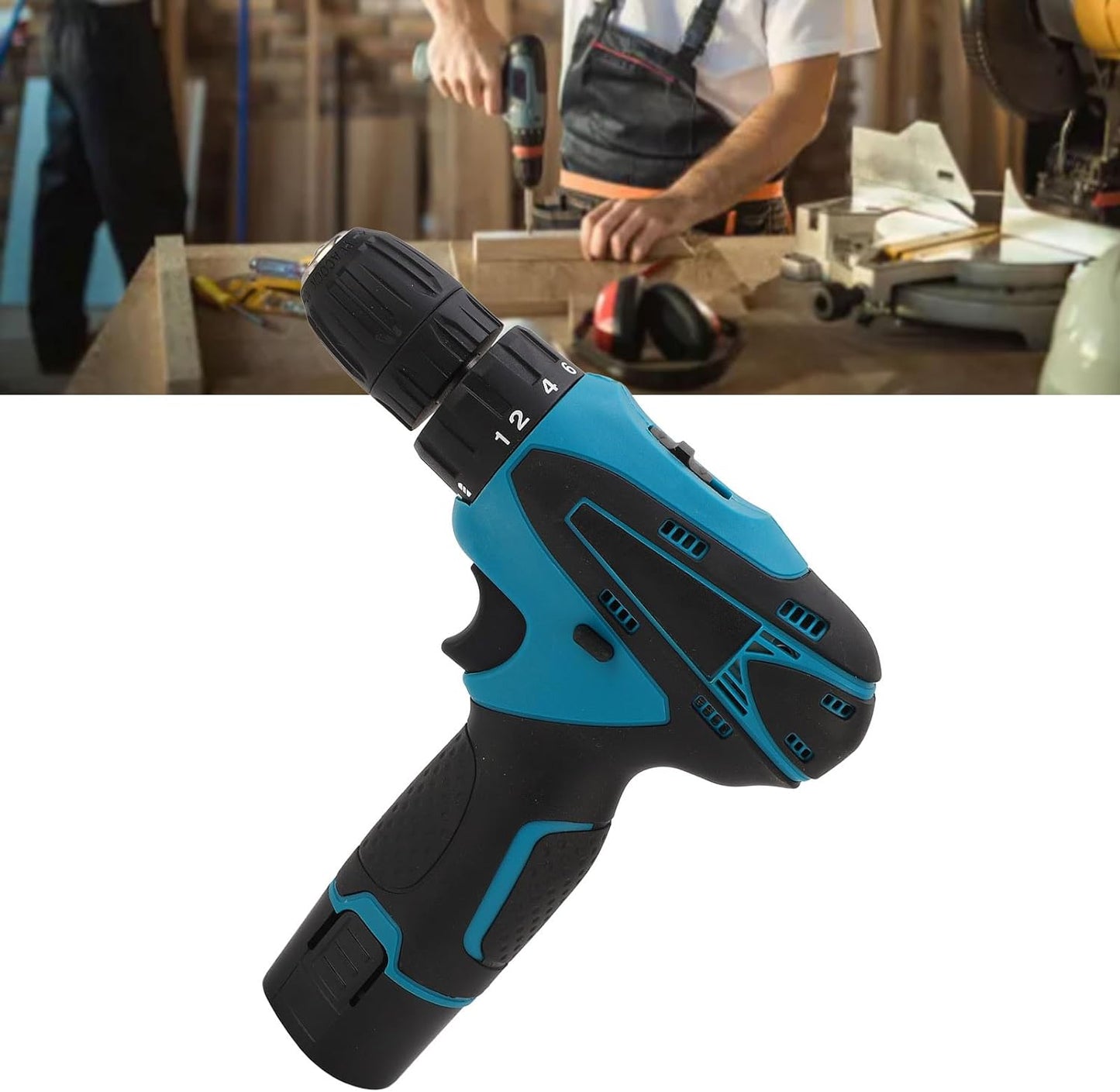 Bormasina Electrica, 2 Baterii 12V, 75 Accesorii + Geanta De Transport CADOU