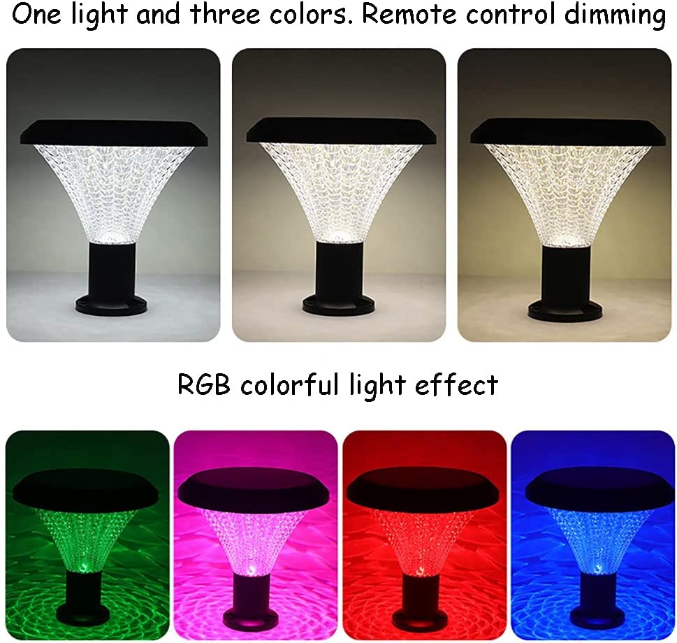 Lampa Solara De Gradina, LED, RGB, Control Din Telecomanda + Picior De Sustinere CADOU