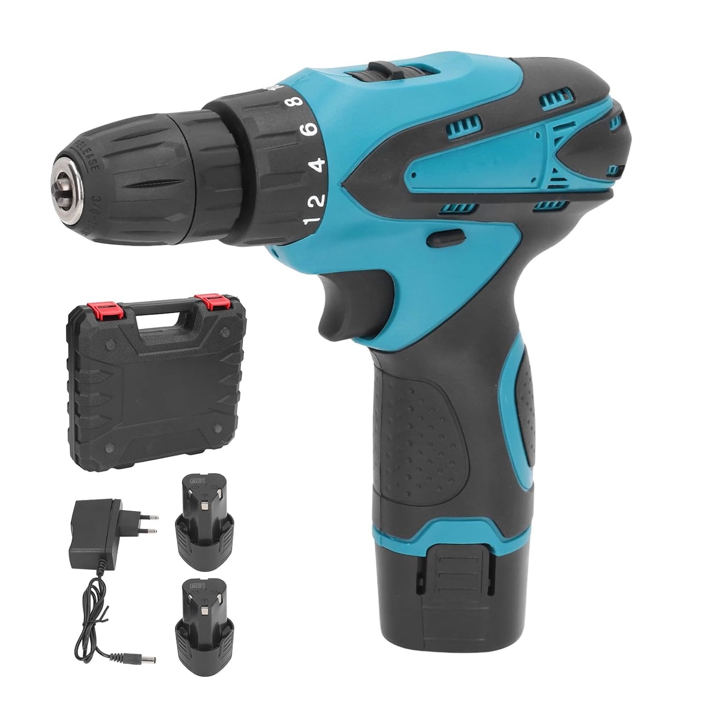 Bormasina Electrica, Cu 2 Acumulatori 12V, 24 Accesorii + Geanta De Transport CADOU