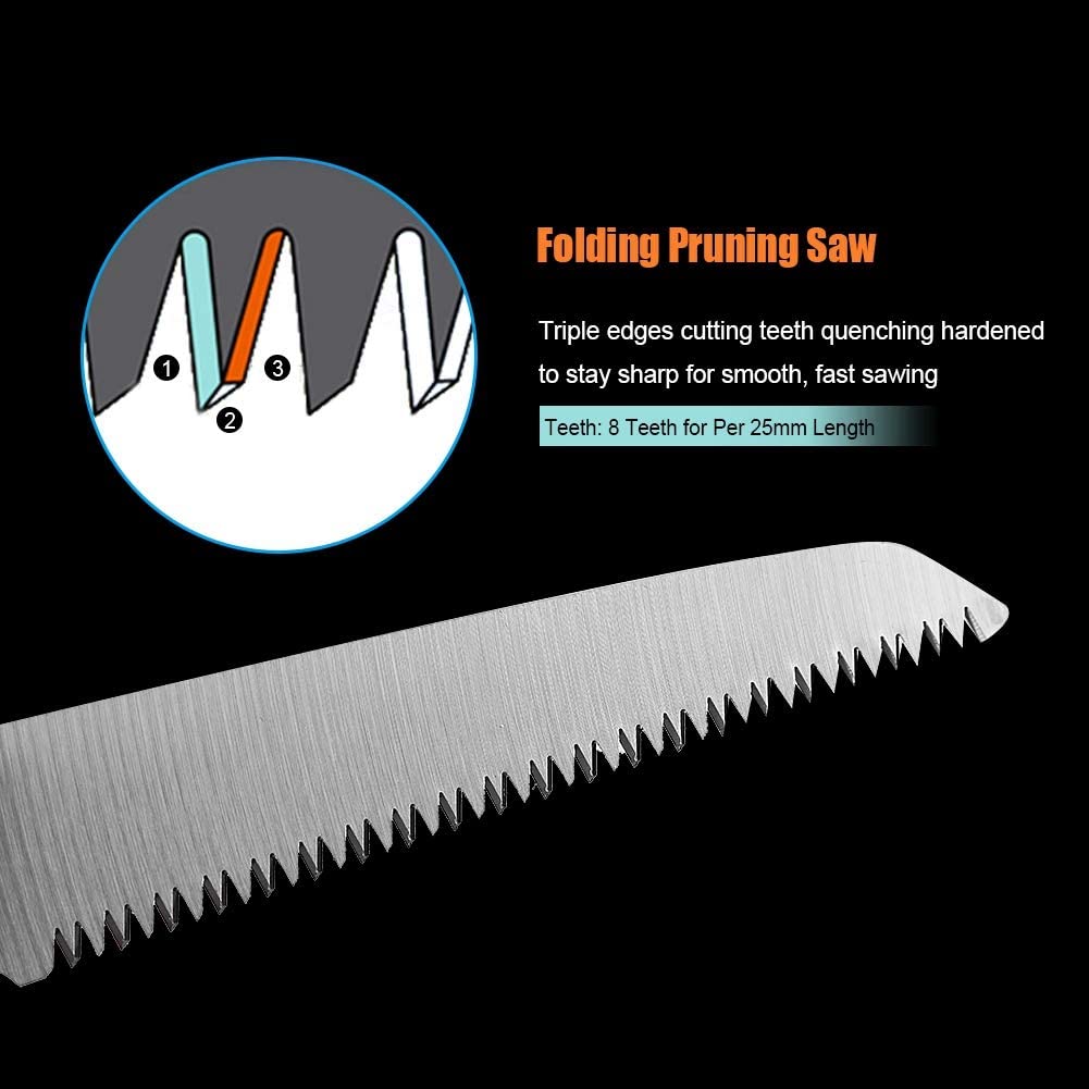 Fierastrau Manual Pliabil, Lama 27 cm, Maner Ergonomic Care Previne Alunecarea