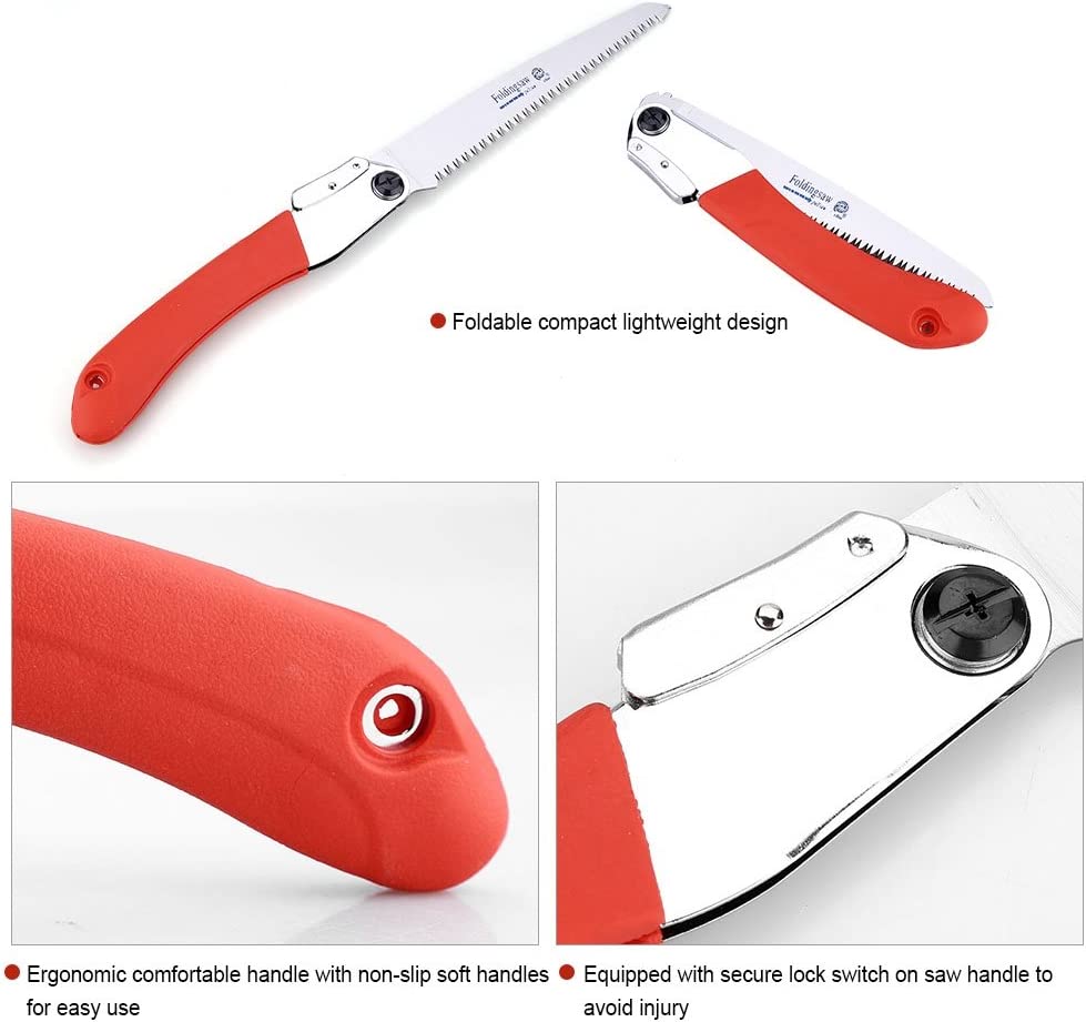 Fierastrau Manual Pliabil, Lama 27 cm, Maner Ergonomic Care Previne Alunecarea