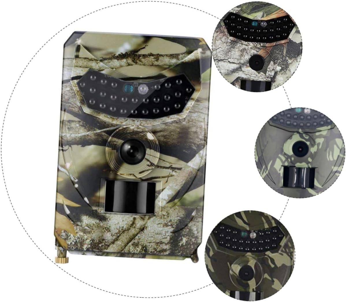 Camera De Supraveghere Nocturna, Model Camuflaj, Rezistenta La Apa, Senzor de Miscare + Stick de Memorie CADOU