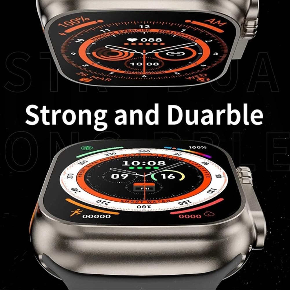 SmartWatch T800 Ultra cu Incarcator Wireless, Notificari Apel si Retele Sociale + Monitorizare Sanatate