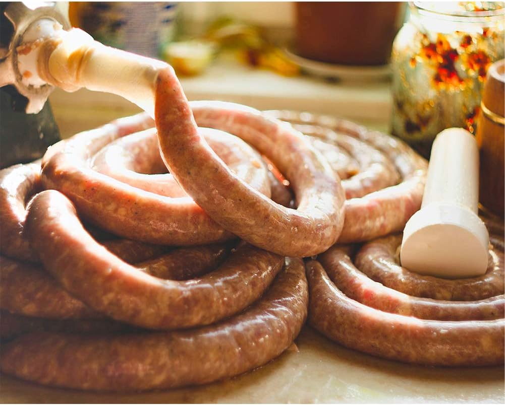 Aparat De Umplut Carnati, Orizontal, 3 Palnii Dimensiuni Diferite, Aluminiu Rezistent, 2.5 Kg Capacitate