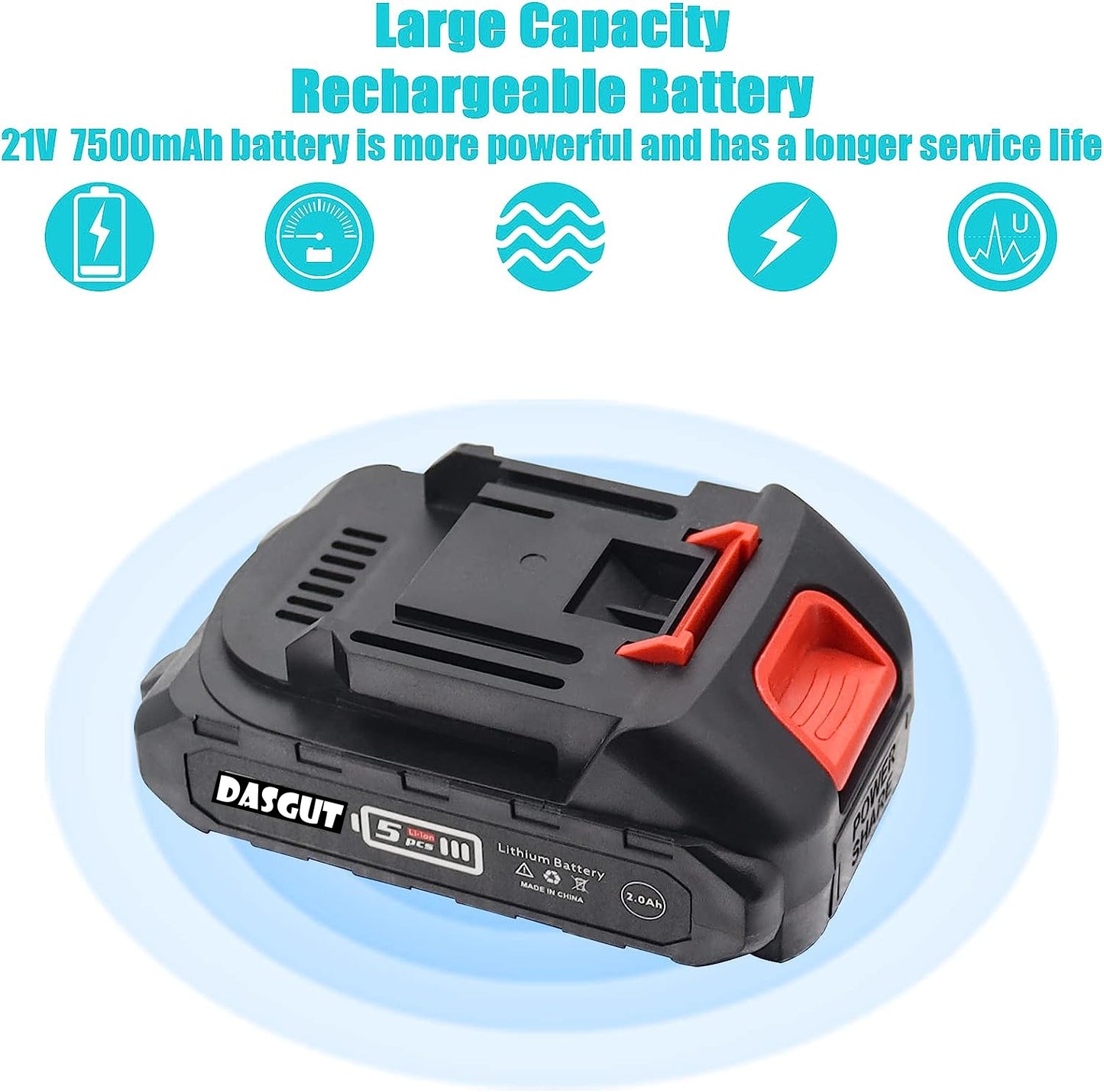 Drujba Electrica Cu Ungere, cu 2 x Acumulatori 24V, 2 x Lama Lunga de 21 cm, 2 x Lant, Geanta Transport CADOU