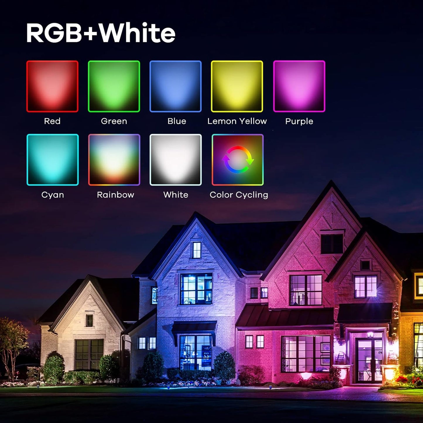 Lampa Solara RGB cu LED-uri Colorate, Panou Solar, Sistem de Prindere, 7 Culori, Pornire si Oprire Automata