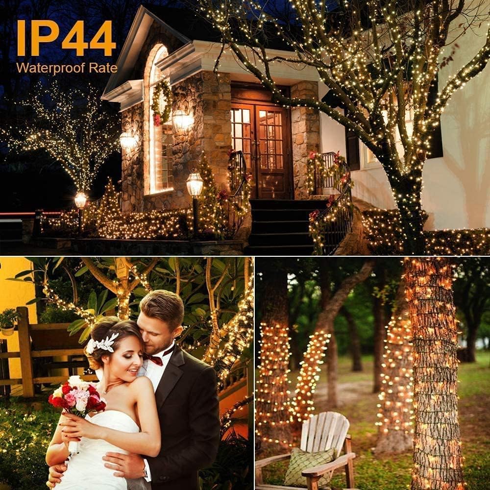 1+1 GRATIS: Instalatie De Craciun, Tip Rola, Cu 500 LED-uri Mari, Interior sau Exterior, Rezistenta La Vreme Rea, 50 m, Alb Cald