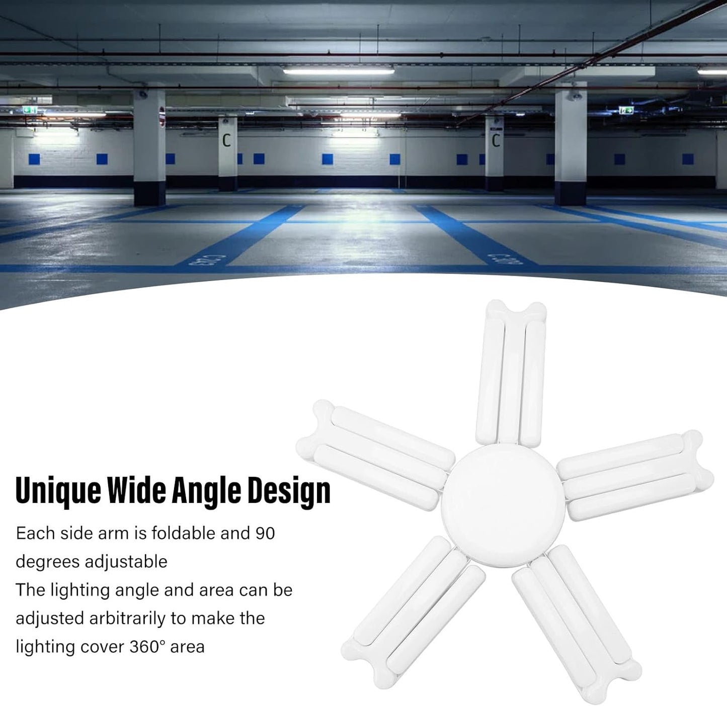 Lustra LED Super Luminoasa, Pentru Interior, Cu Brate Reglabile, Putere 60W