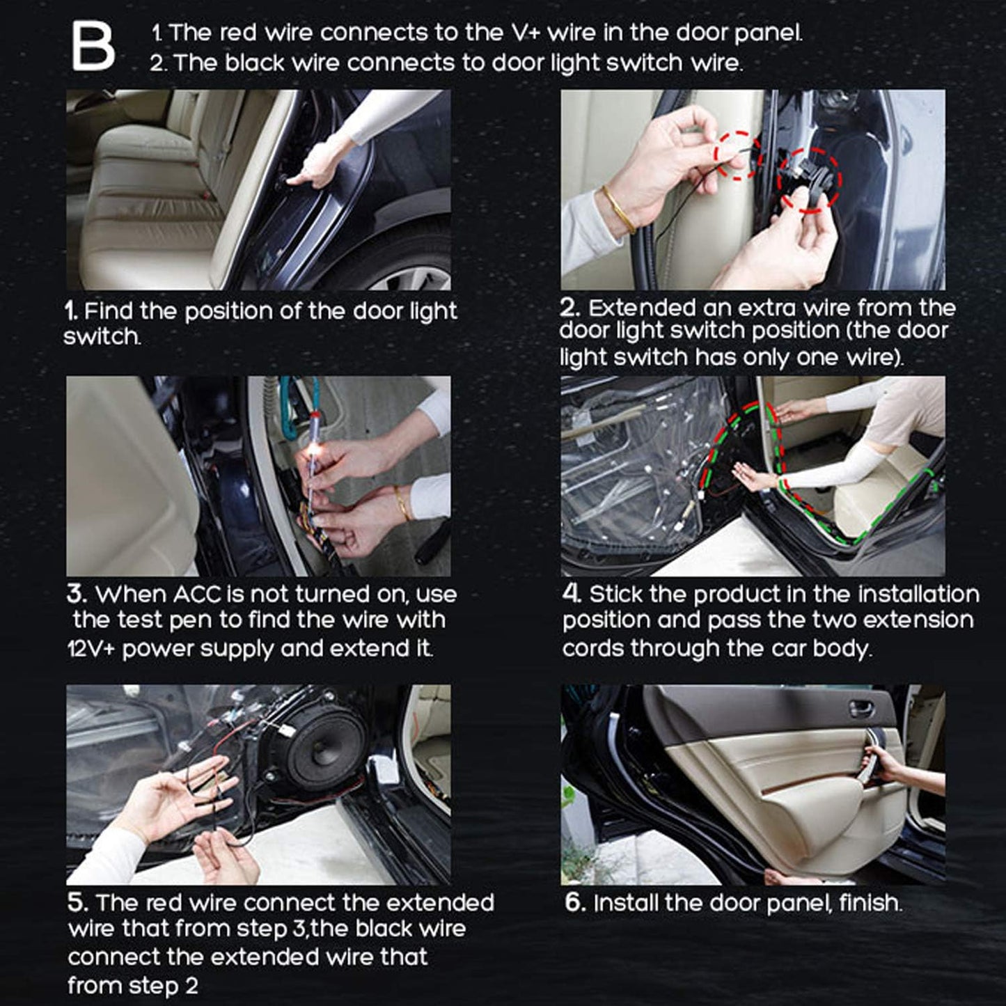 1+1 GRATIS: Banda Luminoasa Pentru Usi Autovehicul cu 3 Moduri De Iluminare