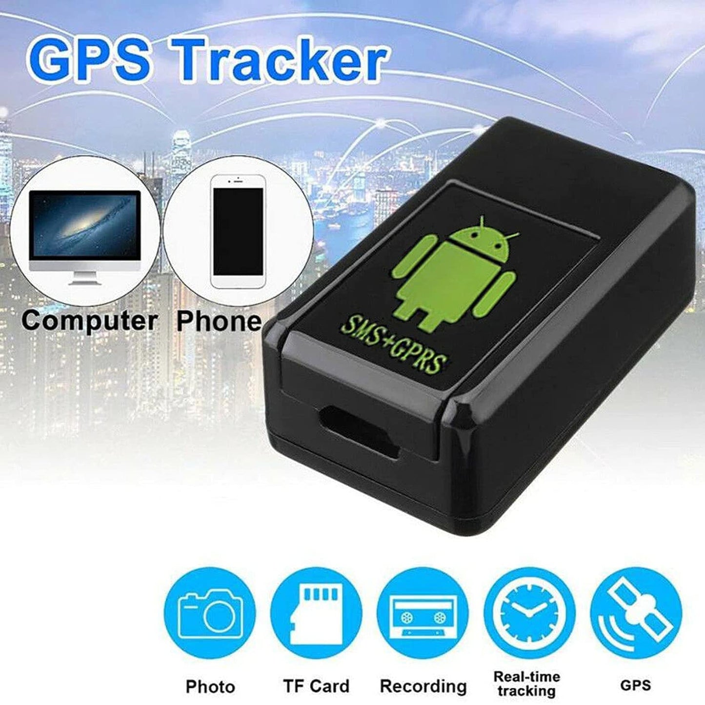 Mini Dispozitiv cu GPS, Localizare si Ascultare In Timp Real, Aplicatie Telefon, Inregistare pe Card