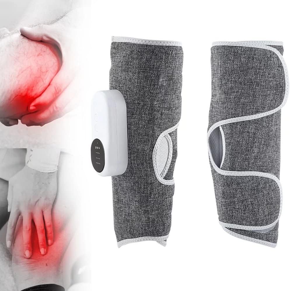 Dispozitiv De Masaj Cu Incalzire si Compresie Aer, Pentru Gambe si Picioare, Cu Afisaj Digital si Acumulator, 6 Moduri de Masaj