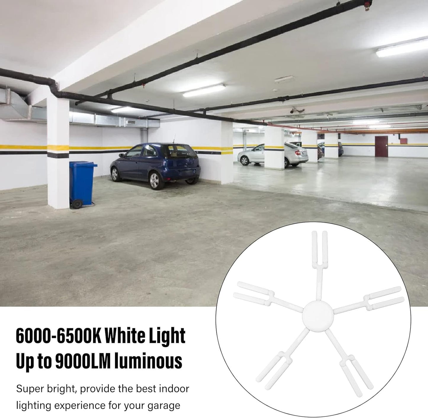 Lustra LED Super Luminoasa, Pentru Interior, Cu Brate Reglabile, Putere 60W