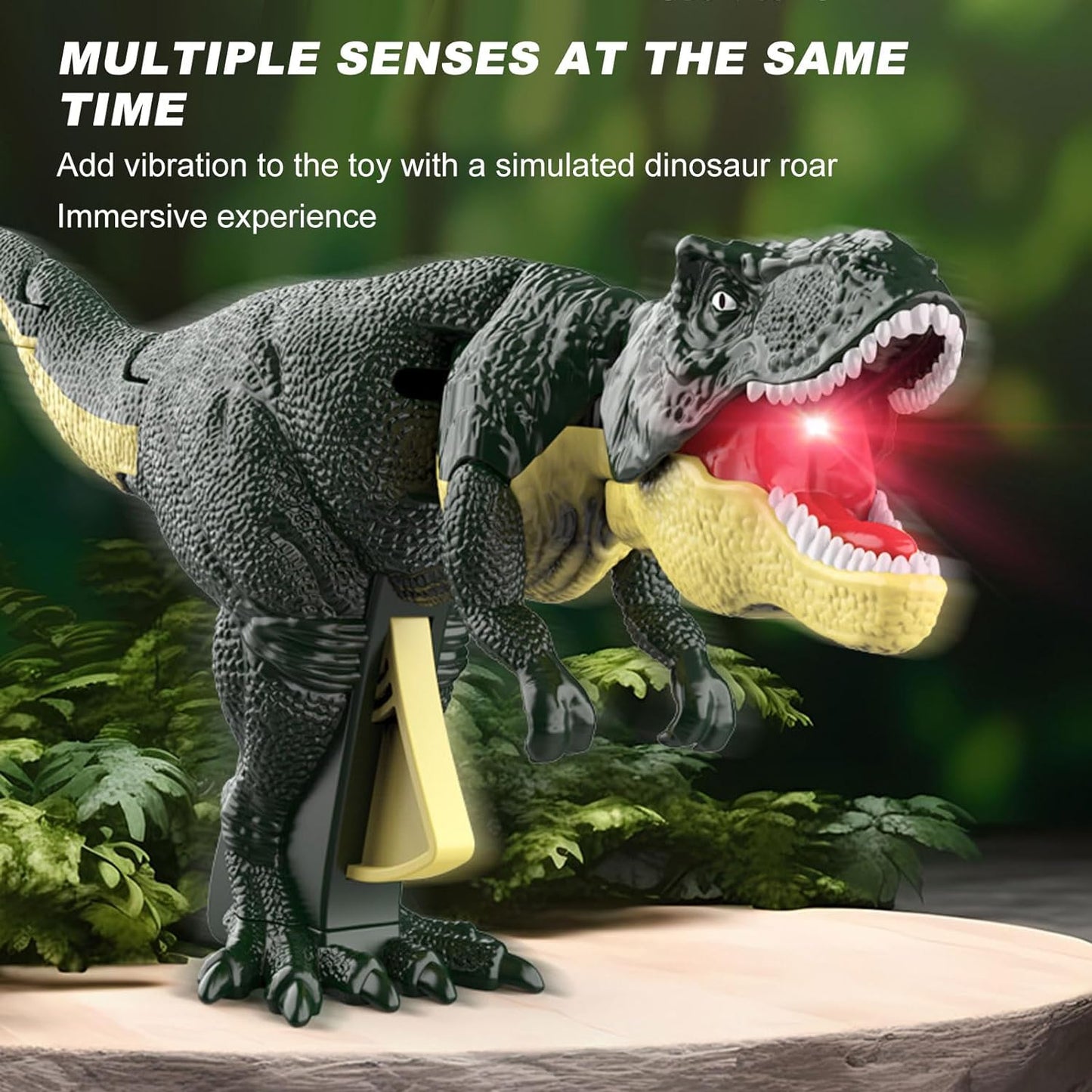 Jucarie Interactiva Tyrannousaurus Rex Cu Sunete Si Lumini, 1 + 1 GRATIS