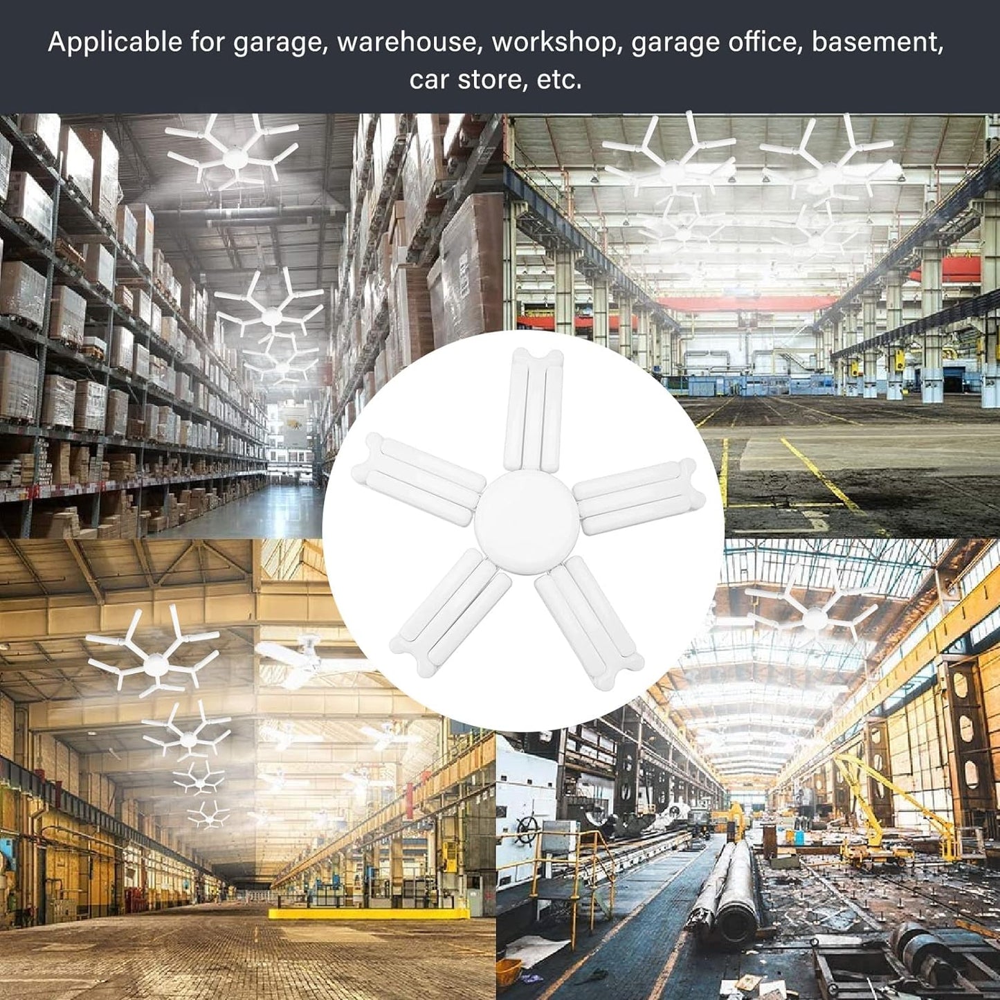Lustra LED Super Luminoasa, Pentru Interior, Cu Brate Reglabile, Putere 60W