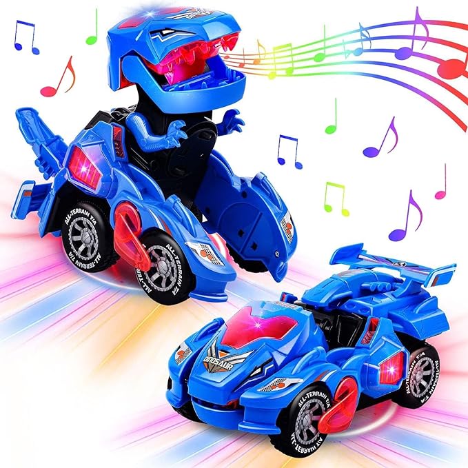 Dinozaur Transformers, Cu Muzica si Lumini, Interactiv, Rosu