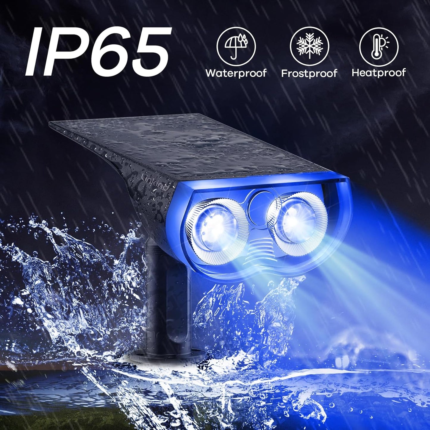 Lampa Solara RGB cu LED-uri Colorate, Panou Solar, Sistem de Prindere, 7 Culori, Pornire si Oprire Automata