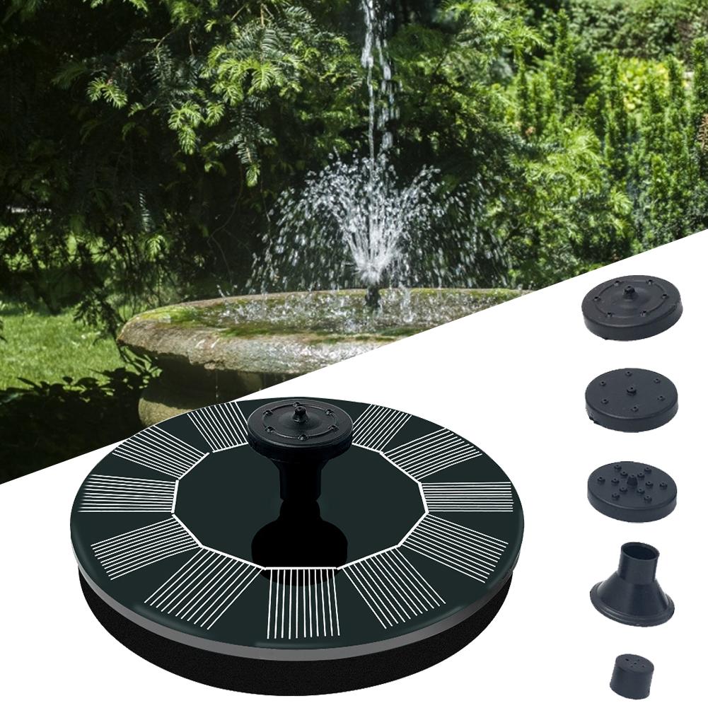 Fantana Arteziana Solara Pentru Gradina, Panou Solar Incorporat, 4 Moduri De Pulvelizare