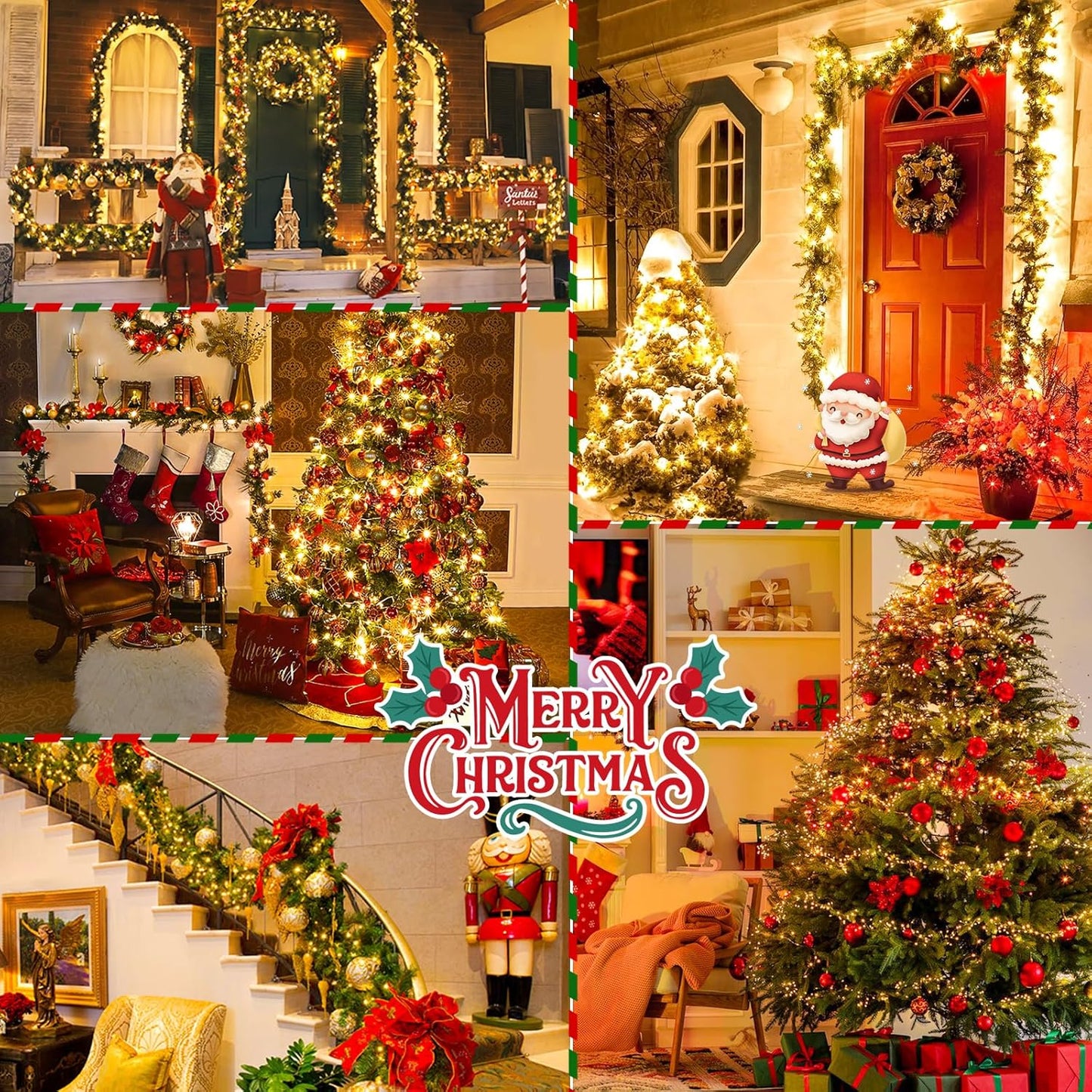 1+1 GRATIS: Instalatie De Craciun, Tip Rola, Cu 500 LED-uri Mari, Interior sau Exterior, Rezistenta La Vreme Rea, 50 m, Alb Cald