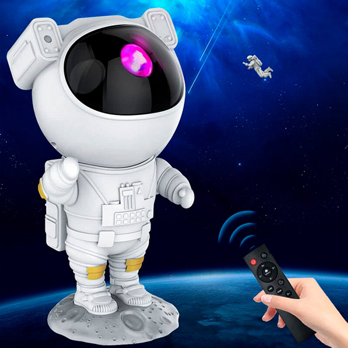Proiector Laser Astronaut cu Joc de Lumini (Aurora Boreala si Stele) + TELECOMANDA inclusa