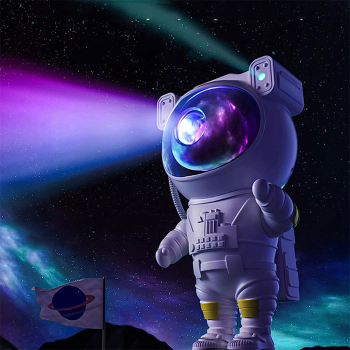 Proiector Laser Astronaut cu Joc de Lumini (Aurora Boreala si Stele) + TELECOMANDA inclusa