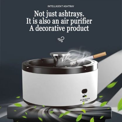 Scrumiera electrica cu aspiratie 360' pentru curatarea aerului