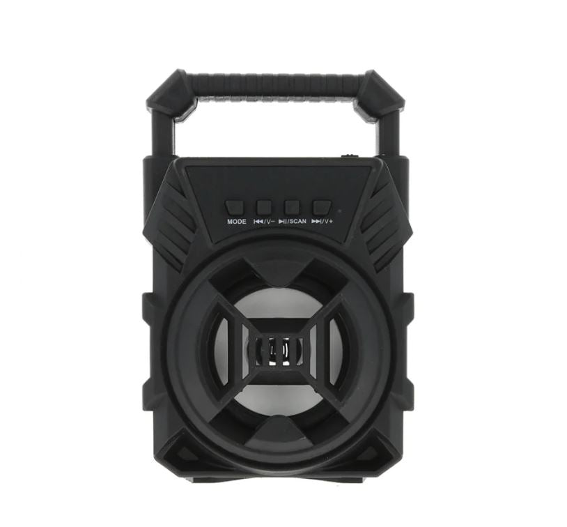 Boxa Portabila cu Bluetooth, Iluminare LED, Incarcare USB, Slot Card Micro SD, Negru