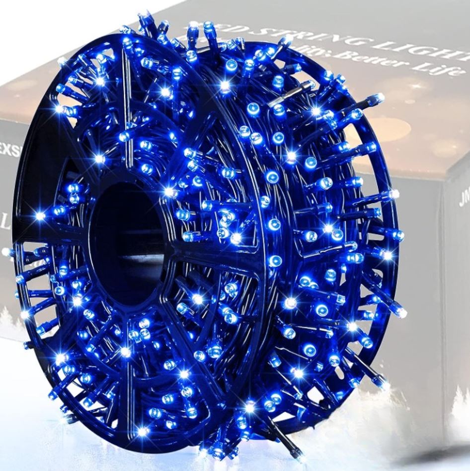 1+1 GRATIS: Instalatie De Craciun Tip Rola, 8 Jocuri De Lumini, LED-uri Mari, Rezistenta La Vreme Rea, Alimentare 220V, Interior/ Exterior