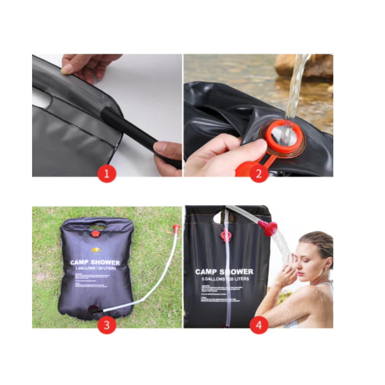 Set De 4 Lampi Solare, Cu Senzor De Miscare SI Telecomanda, 300W + CADOU Dus Solar 20 Litri