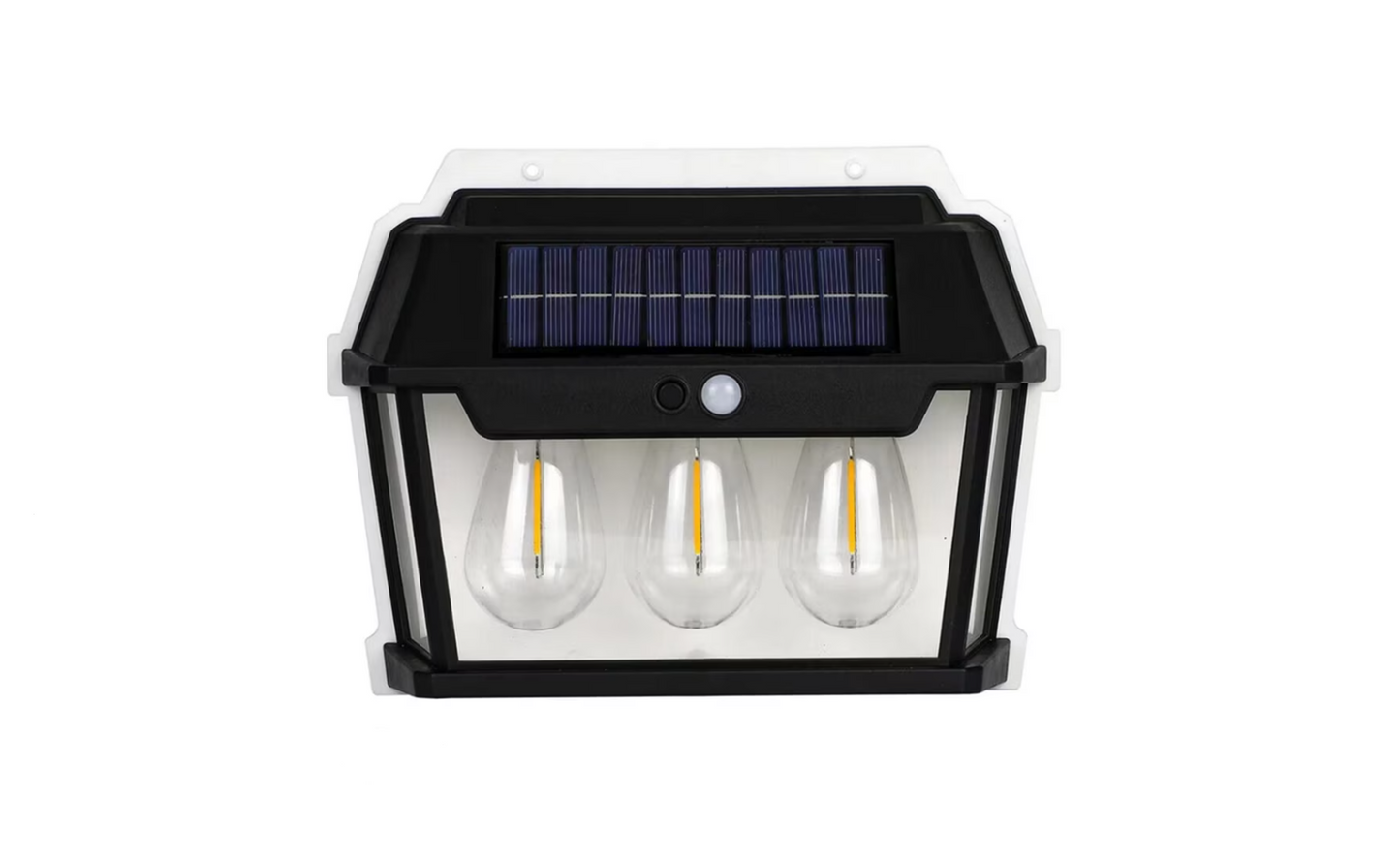 Lampa Solara De Perete Cu 3 Becuri LED, Cu Senzor de Miscare si Lumina, 3 Moduri de Iluminare, Rezistenta la Apa