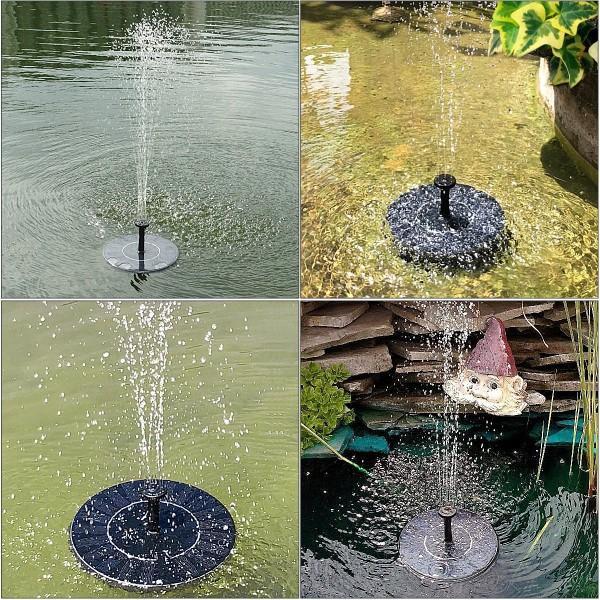 Fantana Arteziana Solara Pentru Gradina, Panou Solar Incorporat, 4 Moduri De Pulvelizare