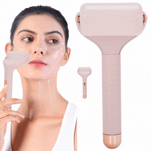 Rola Pentru Masaj Facial Si Corporal, Cu Efect De Gheata, Pentru Calmarea Pielii