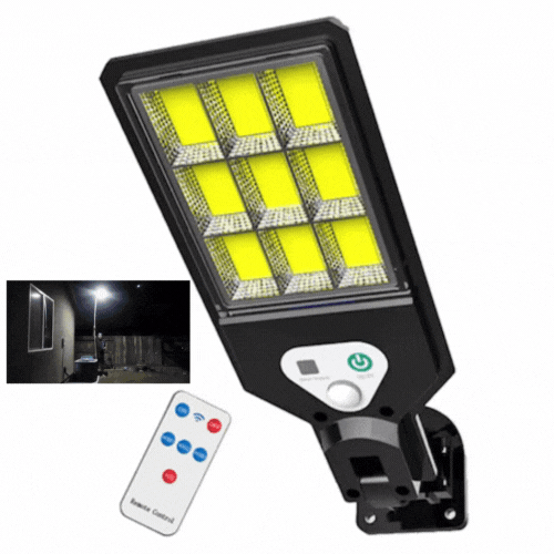 Set Lampa Solara 72 LED COB, Cu Telecomanda si Senzor De Miscare, 1+1 GRATIS