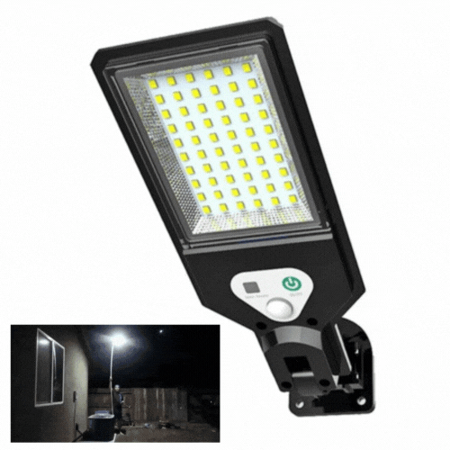 Set Lampa Solara 60 LED, Cu Telecomanda si Senzor De Miscare, 1+1 GRATIS