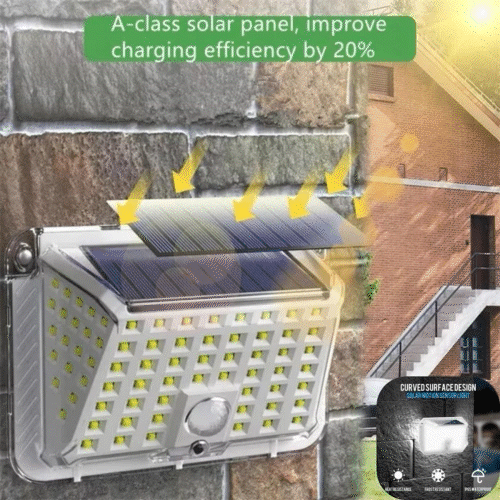 Set 4 Lampi Solare 80 LED, Luminozitate Puternica, 3 Moduri de Lumina, Protectie IP66