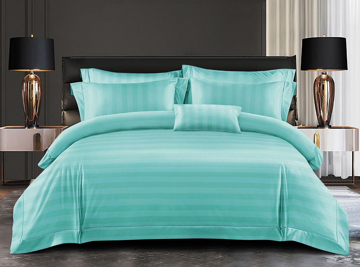 Lenjerie de Pat Dublu, Din Material Premium Damasc Hotelier Lux, 6 Piese