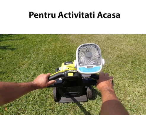 1+1 GRATIS: Mini Racitor Portabil Cu Apa Si Gheta Arctic Cool 360° Ideal Pentru Cort, Carucior Bebe
