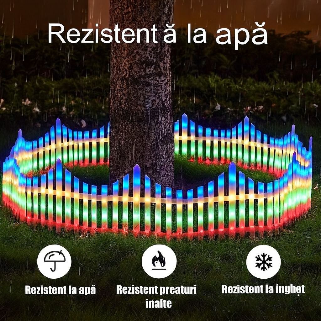 Gard Decorativ Luminos LED 3 M – Interconectabil, 160 De LED-Uri