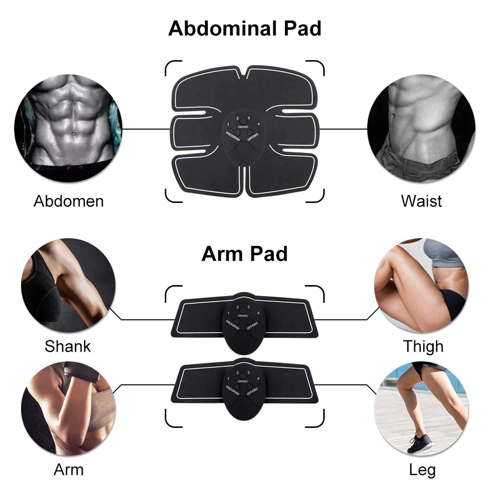 OFERTA 1+1 GRATIS: Aparat Pentru Electrostimulare Musculara EMS Pro 3, Pentru Abdomen Si Brate
