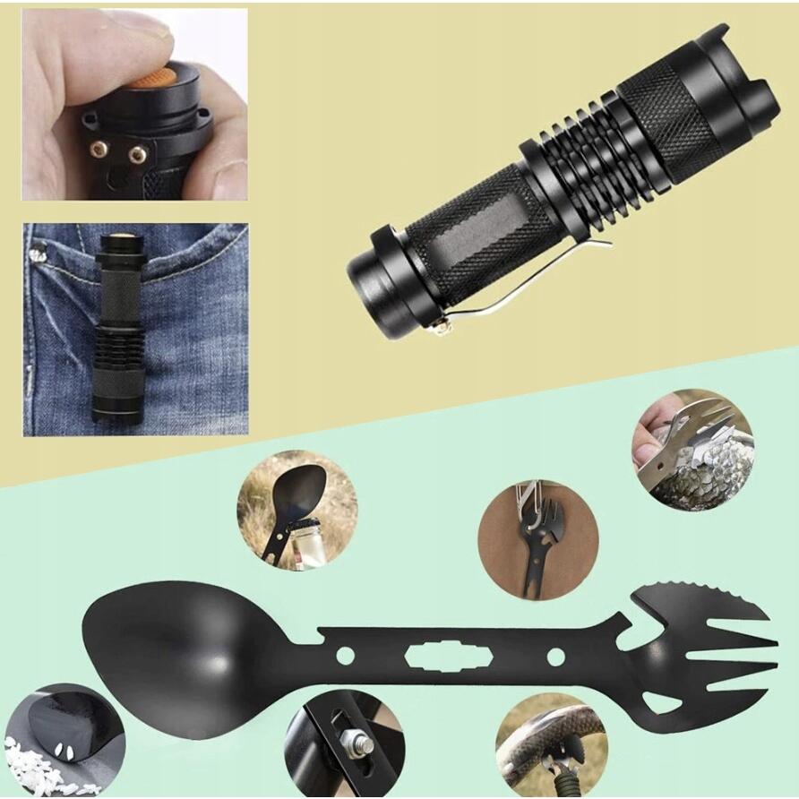Kit Multifunctional Pentru Supravietuire, Ideal Pentru Cutremure si Situatii Extreme, 32 Piese, Trusa Pentru Depozitare Inclusa
