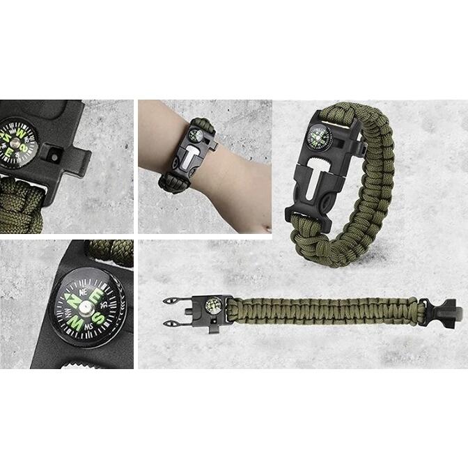 Kit Multifunctional Pentru Supravietuire, Ideal Pentru Cutremure si Situatii Extreme, 32 Piese, Trusa Pentru Depozitare Inclusa