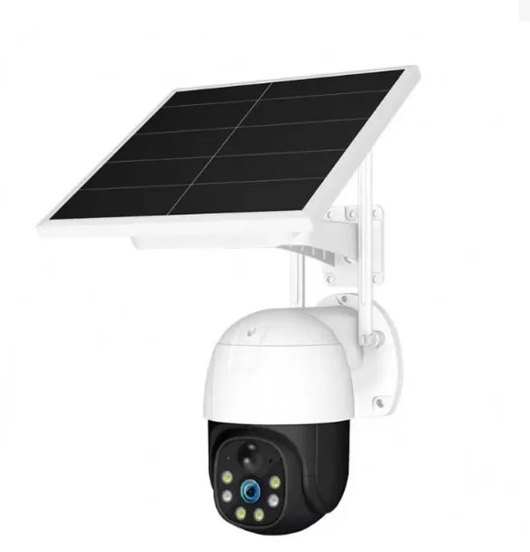 Camera de Supraveghere WiFi, Solara, Cu Acumulatori, Pentru Exterior, Vedere de Noapte, Grad Protectie Apa IP66, 2 Antene + card 32GB CADOU