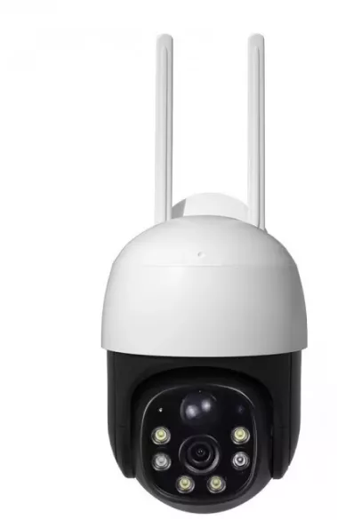Camera de Supraveghere WiFi, Solara, Cu Acumulatori, Pentru Exterior, Vedere de Noapte, Grad Protectie Apa IP66, 2 Antene + card 32GB CADOU